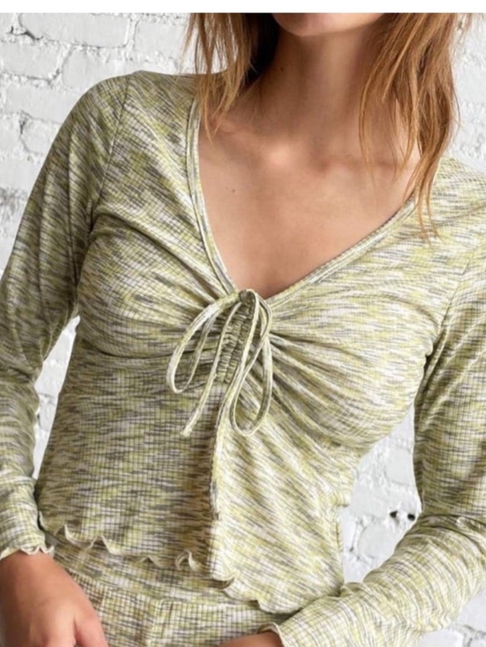 Lisa Says Gah Lotta Space Dye Set in the "Honeydew" colorway